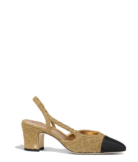 chanel gold slingbacks|chanel slingback price euro.